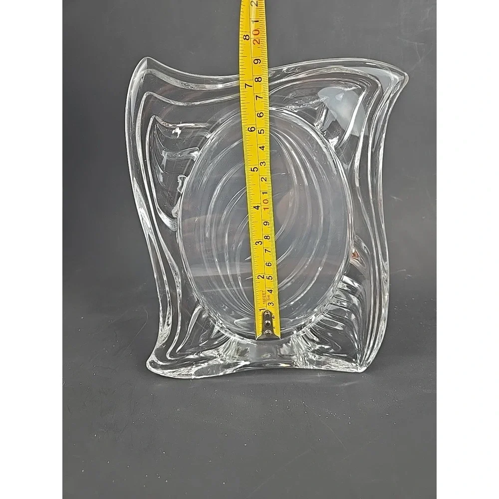 Mikasa Emotion Clear Crystal Photo Frame Wavy Design For Oval 4.5x6